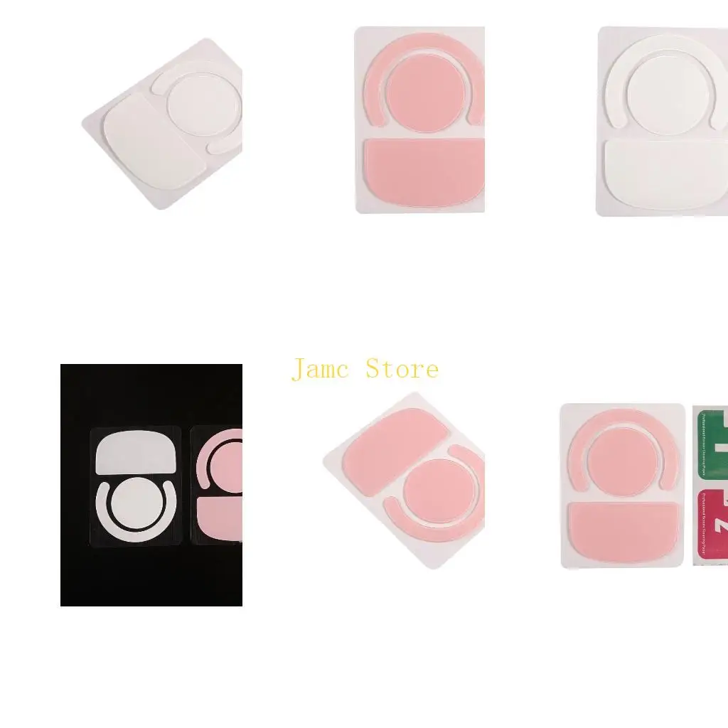 

LX0B Стеклянные наклейки для скейта для мыши с закругленными изогнутыми краями, коврик для ног для мыши для GPX