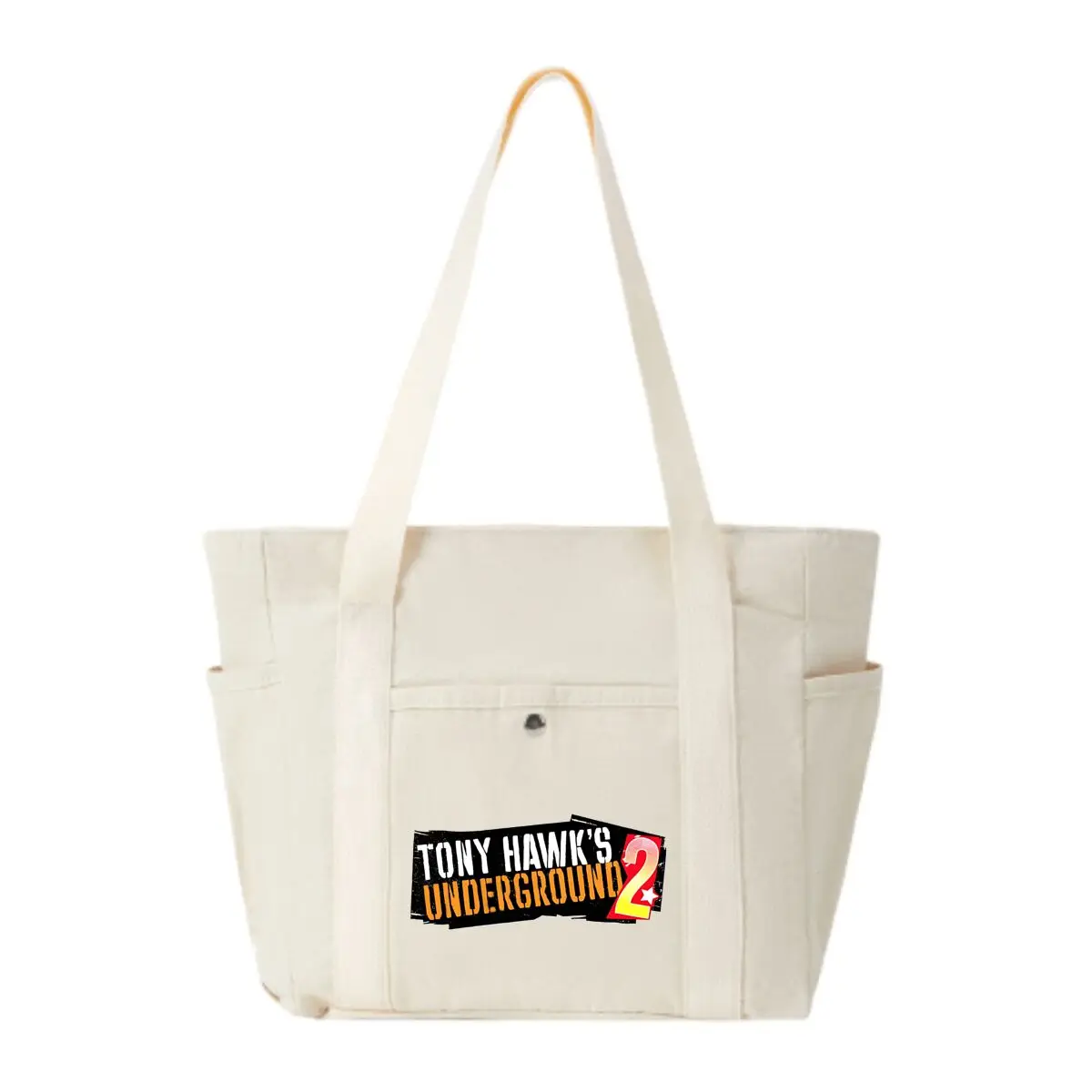 

Новая повседневная сумка на плечо большой вместимости с логотипом Tony Hawk's Underground 2 2025 года, повседневная сумка-тоут с несколькими карманами