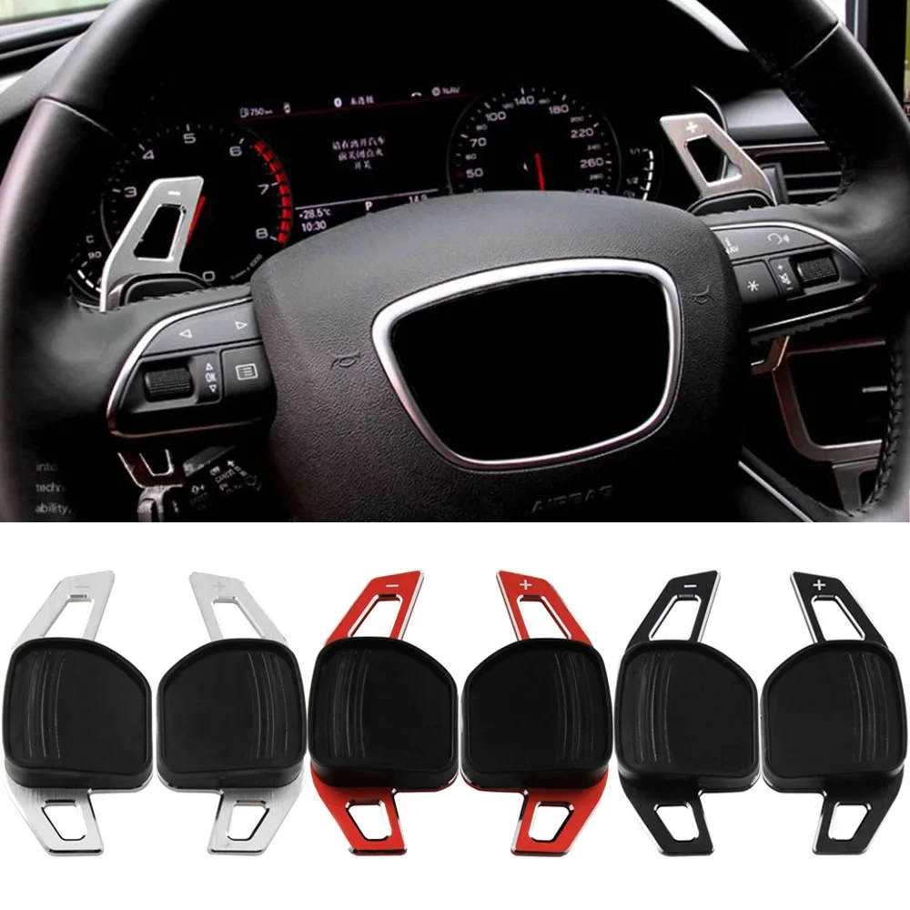 

For AUDI A3/A4L/A5/A6L/Q3/Q5/8P/R8 Seat Paddle Shifter Car Steering Wheel Paddles Extension DSG Styling