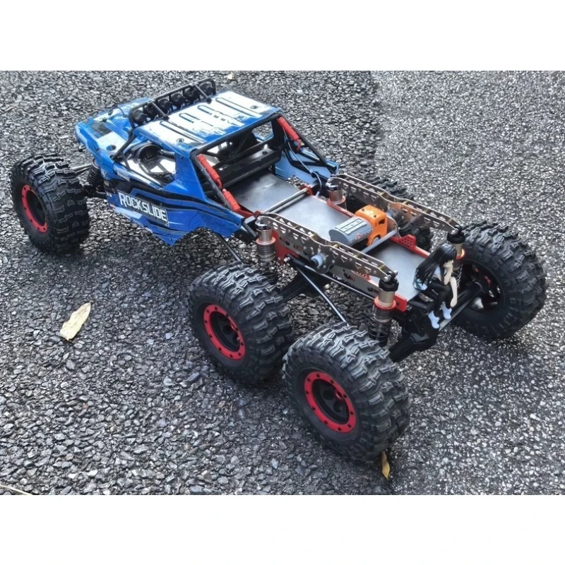 Walking Beam Suspension for YK4061 1/6 RC Crawler – 304 Stainless Steel Long Rocker Arm Large Travel 4WD to 6WD Conversion Kit