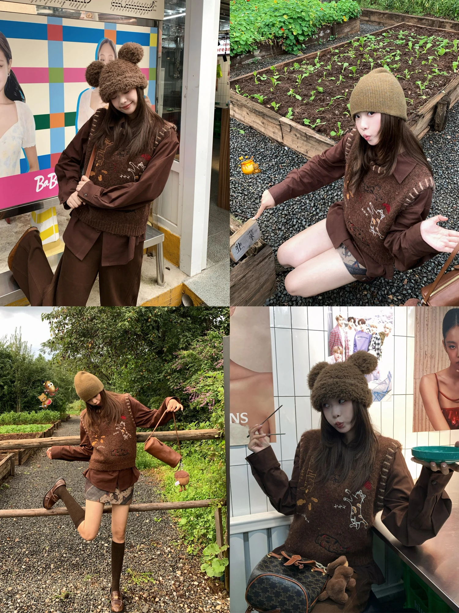 

Original Design Embroidered Vest Women's Faion Polyester ort Svel Top round Ne Pure Color Commute Sle