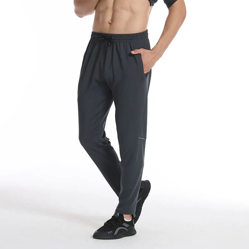 New in Solid Color Quick-drying Sports Trousers Men Autumn Loose Running Fitness Basketball Training Outdoor Casual Pants