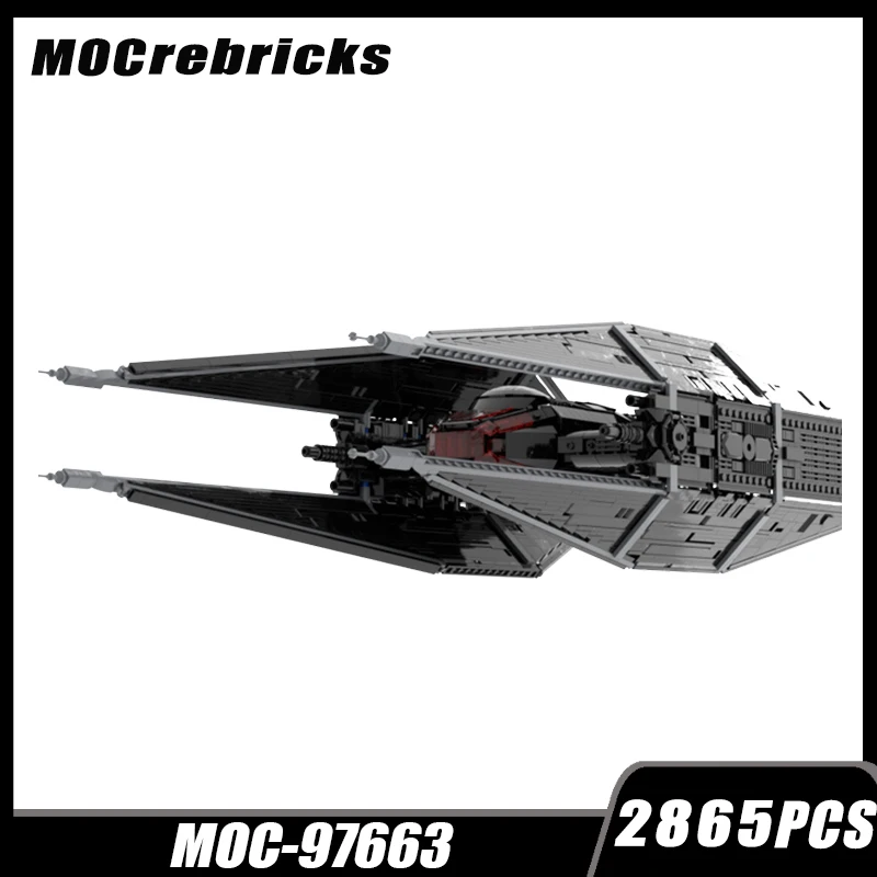 MOC Building Block Spaces Military Series Wars Tie Starship Assembly DIY Models Toys Puzzle Education Children Christmas Gifts