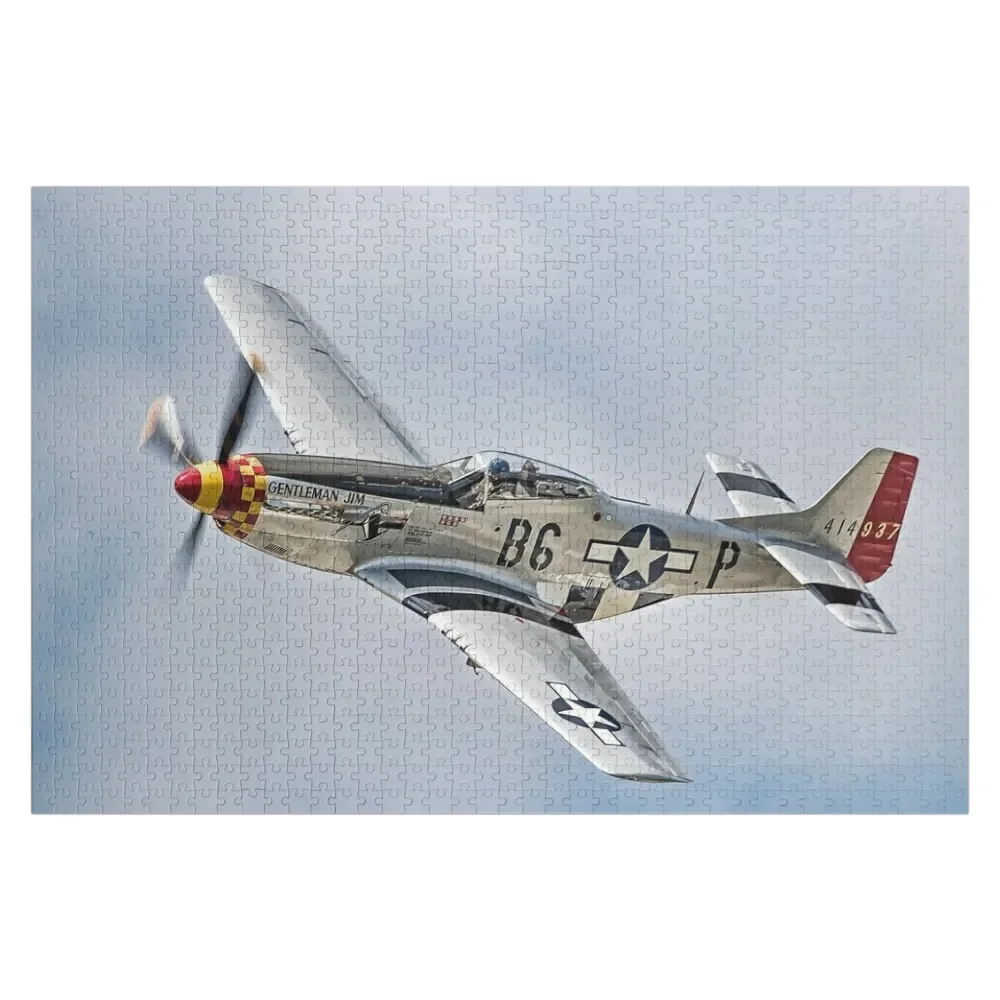 

North American P-51 Mustang Jigsaw Puzzle Woodens For Adults Personalized Photo Gift Puzzle