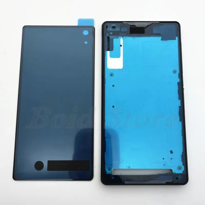 For Sony Xperia Z2 L50w D6503 D6502 Full Housing LCD Panel Middle Frame Case Battery Door Back Cover With Side Buttons