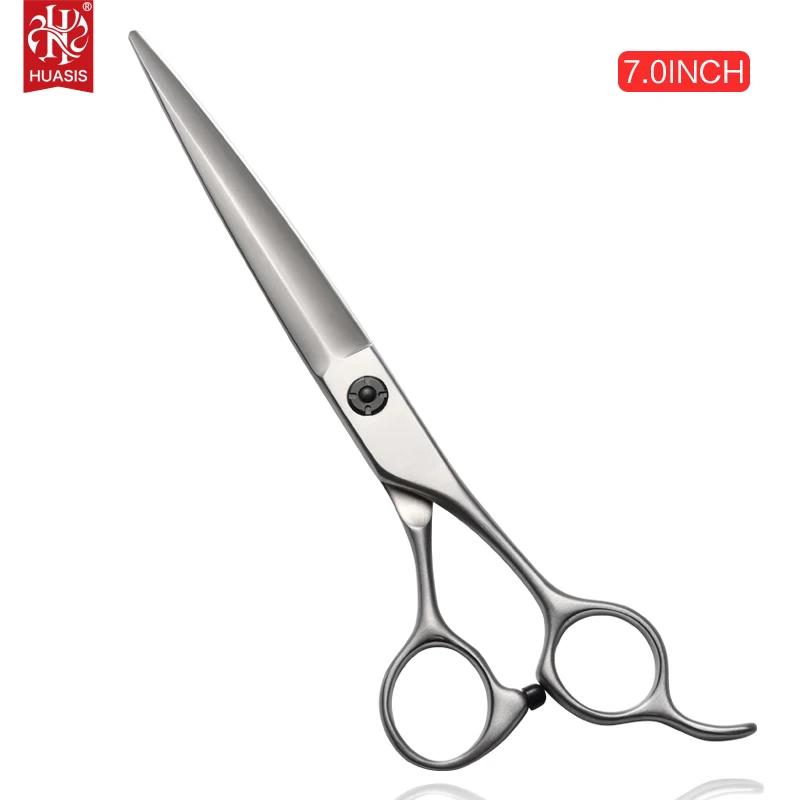 

Профессиональные ножницы для груминга HUASIS BE81 с матовым покрытием, для гладкой стрижки, 7'', 7.5'', 8'', для собак, сталь 440C