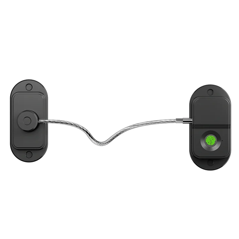 

B03B-перезаряжаемый замок с отпечатками пальцев, замок для безопасности детей, замок для двери шкафа, холодильника, ящика, кабель из нержавеющей стали для домашней безопасности