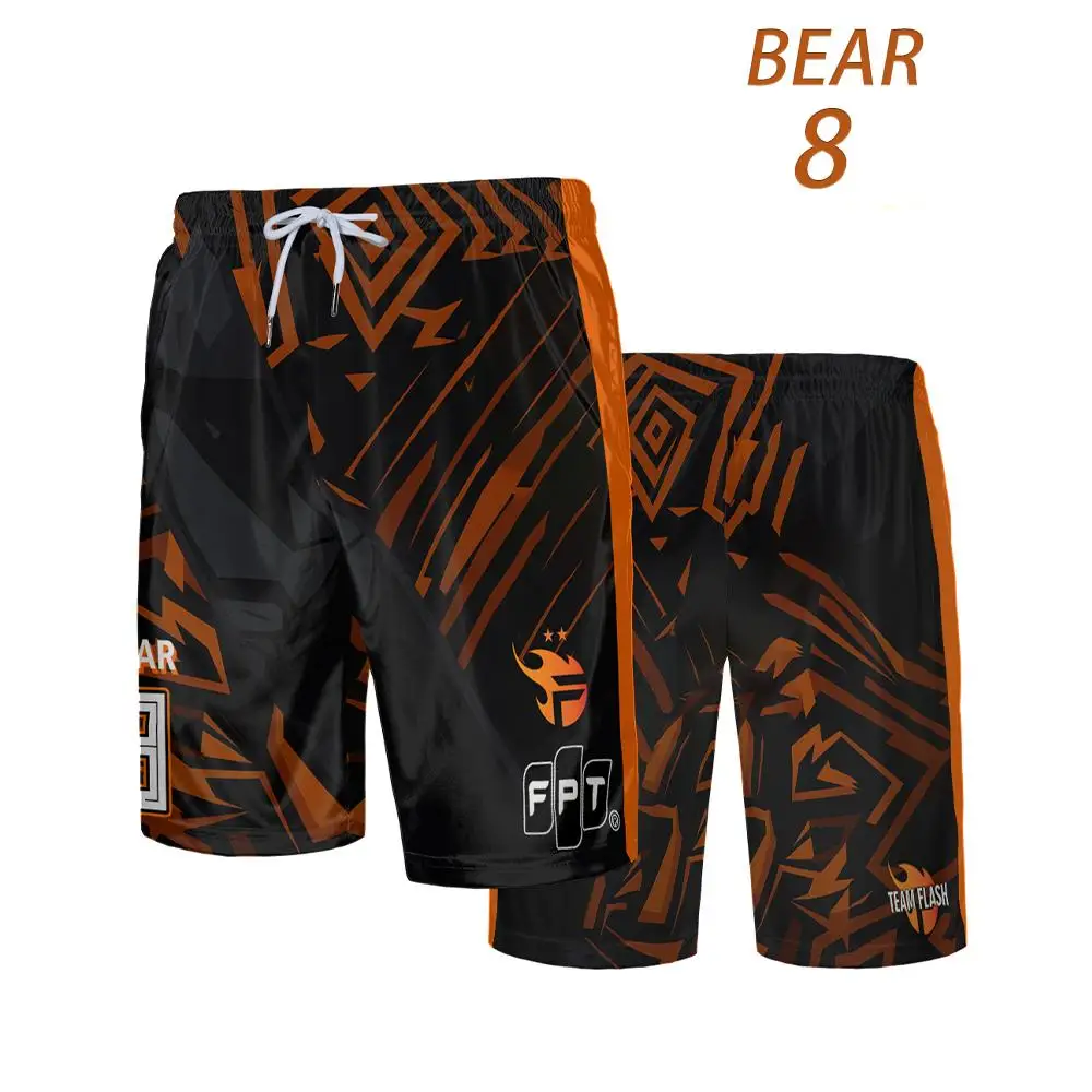 

Team Flash E-sports Club Team Uniforms Men's Quick-drying Breathable Shorts Fans Must-have Summer Sportswear Bottoms XS-4XL