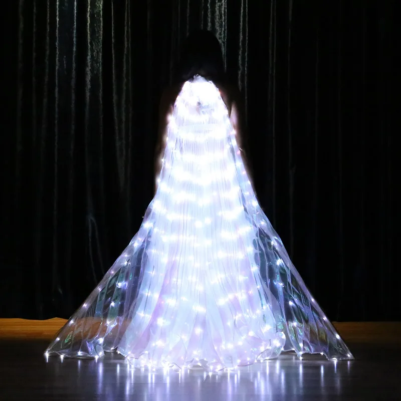 Ailes lumineuses LED, ailes de danse, grandes ailes à 360 degrés, accessoires lumineux de danse, ailes lumineuses de danse du ventre