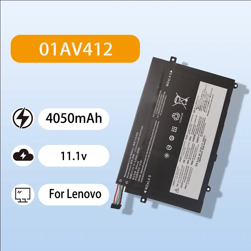 Safe Stable Replacement Battery For Lenovo E470 E470C E475 01AV413 01AV411 01AV412 11.1V 4050mAh Long Cycle Life Li-ion Battery