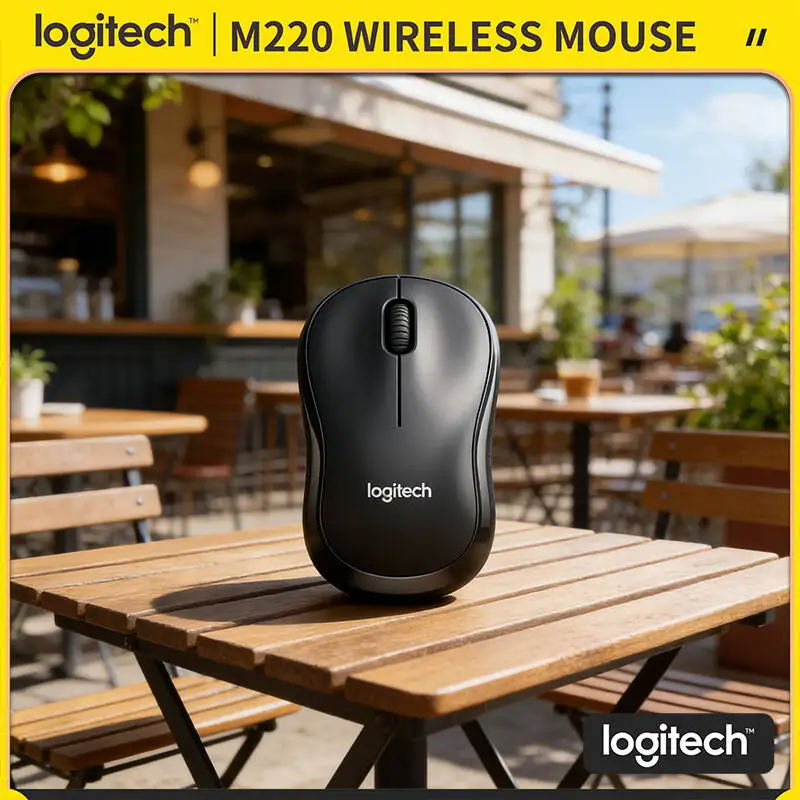 

Беспроводная мышь Logitech M220 с бесшумными нажатиями, 18 месяцев автономной работы, USB-наноприемник, 3 кнопки, для ежедневного использования