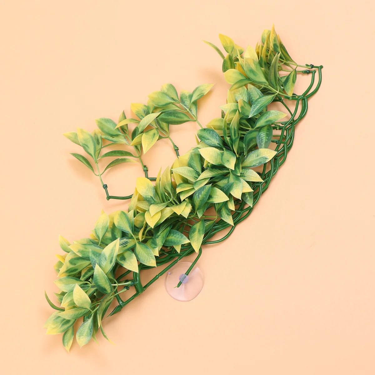 

Creeper Vine Artificial Plants Decor Suction Cup Design Plastic for Home Wedding Pet Fake Leaf Lifelike Easy