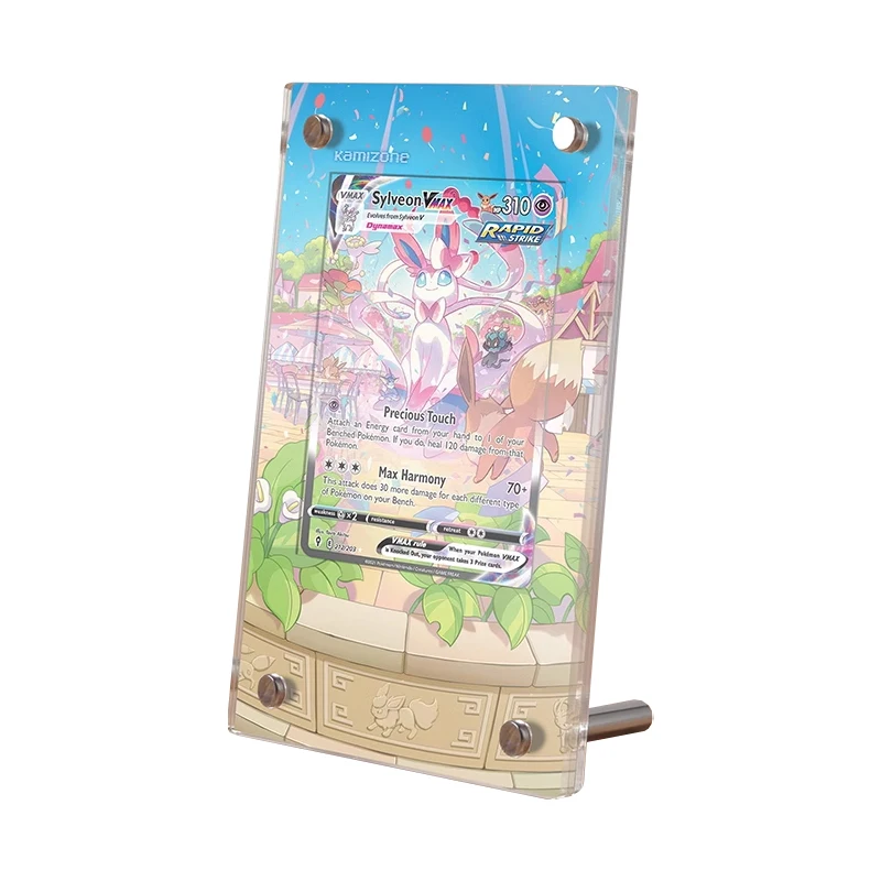 New 16 Models PTCG Eevee Card Display Stand Umbreon Sylveon Glaceon Acrylic Card Brick Photo Frame Gift Toy Not Include Cards