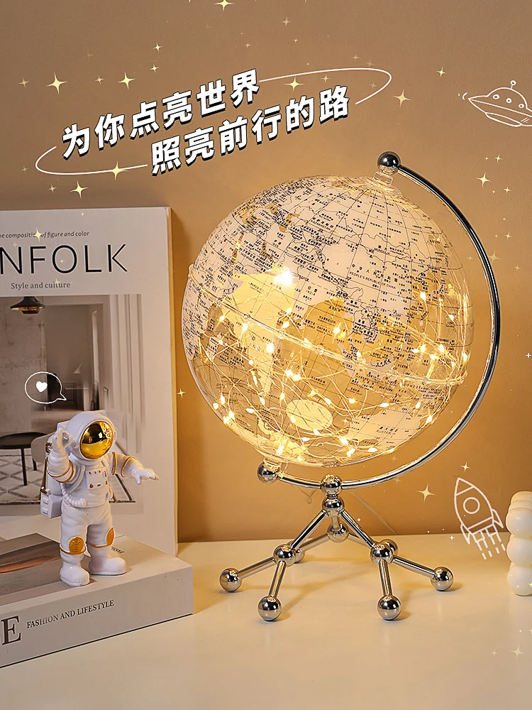 

Light luxury high-end transparent globe ornaments, creative living room, TV cabinet, office desk, study room, home decoration