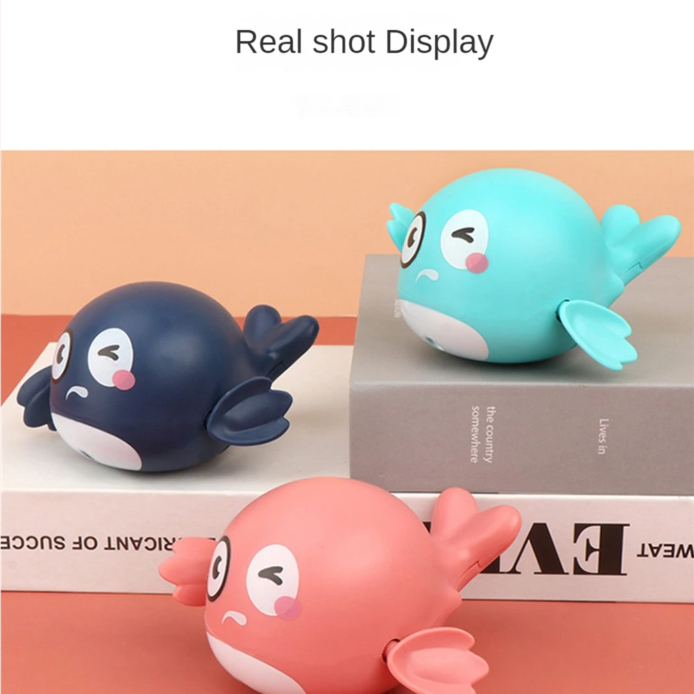 Swimming Whale Toy Bathroom Swimming Whale Spring Up Toy Baby Bath Toys Chain Water Coil Toy Bathroom Toys