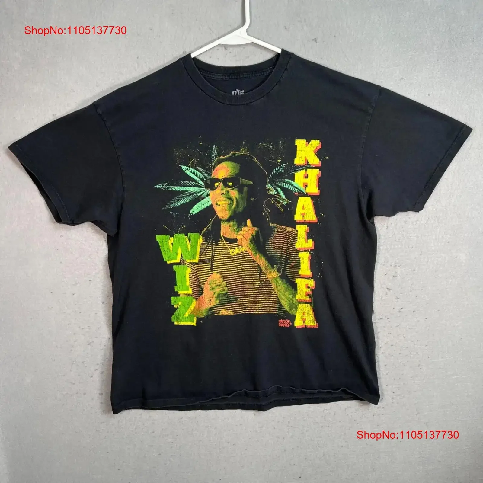 

Wiz Khalifa Black T Shirt XL 100 Cotton Rap Mens vintage Washed streetwear Top For Everyday Wear Breathable Soft Casual homme