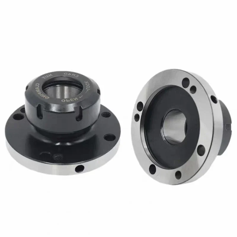 Imagem -03 - Cnc Pinça Fixação para Acessórios Cnc Mini Flange do Eixo Quatro Eixos Torno Chuck Er16 Er25 Er32 Er40 Er50 100 mm 80 mm