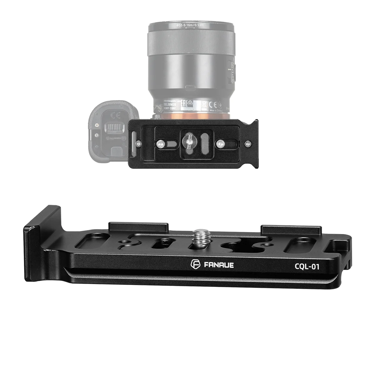 FANAUE Aluminum L-shaped Quick Release Plate Vertical Holder Universal SLR Camera Arca-Swiss for Nikon Sony Canon Fujifilm