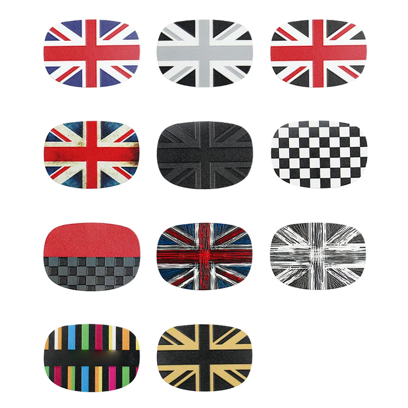 2pcs Leather Car Rear Seat Back Handle Decal Cover Protective Sticker for MINI Cooper JCW F56 Decorative Interior Accessories