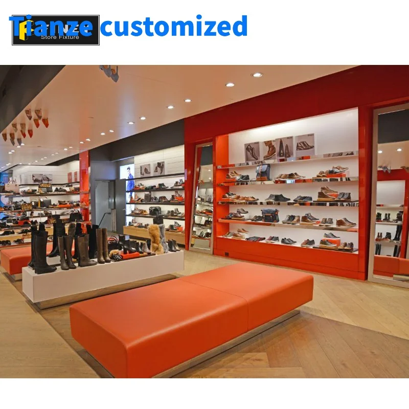 

（customized）Shoe Rack Display Store Equipment Shoe Store Seating Furniture