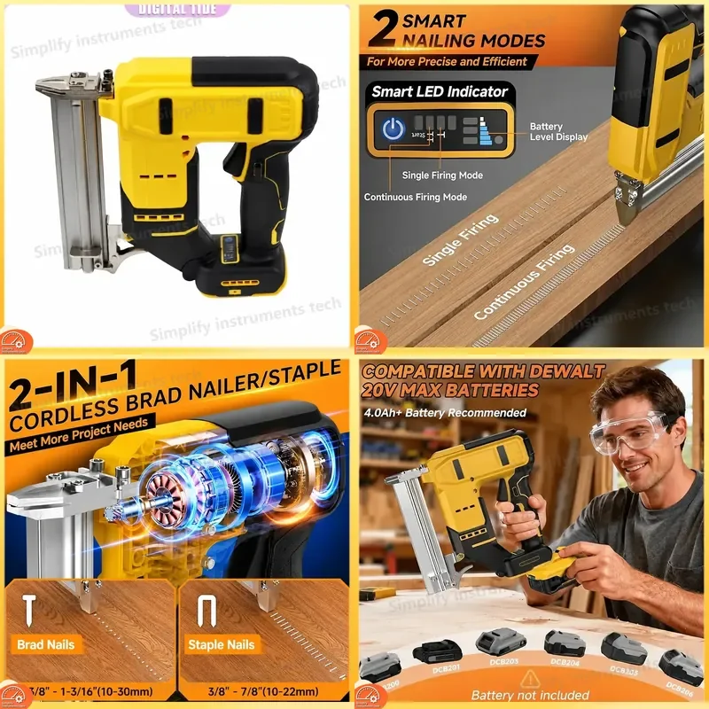 Hammer Drill for Dewalt 20V 18V Battery Powered Rotary Hammer Tool with SDS Plus Chuck Heavy Duty Concrete