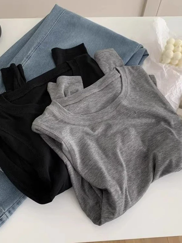 

Большие размеры 300 Pou Lyocell Silk Long Sve круглая футболка Ne, женская свободная посадка, повседневный дышащий топ на осень и зиму