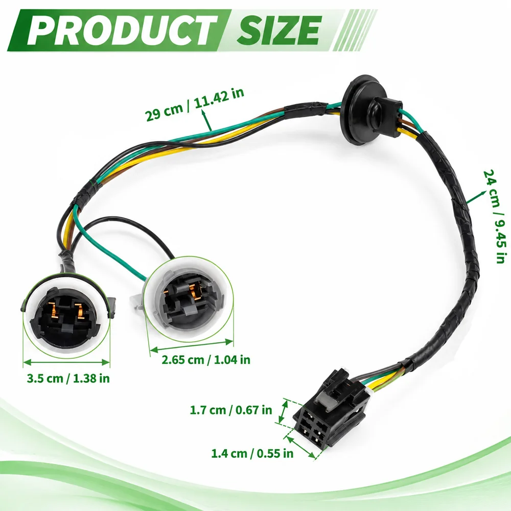 For Chevrolet Express 1500 2500 3500 Car Accessories 1pc Without bulb tail light harness 84227908 Rear Left  or Rear Right