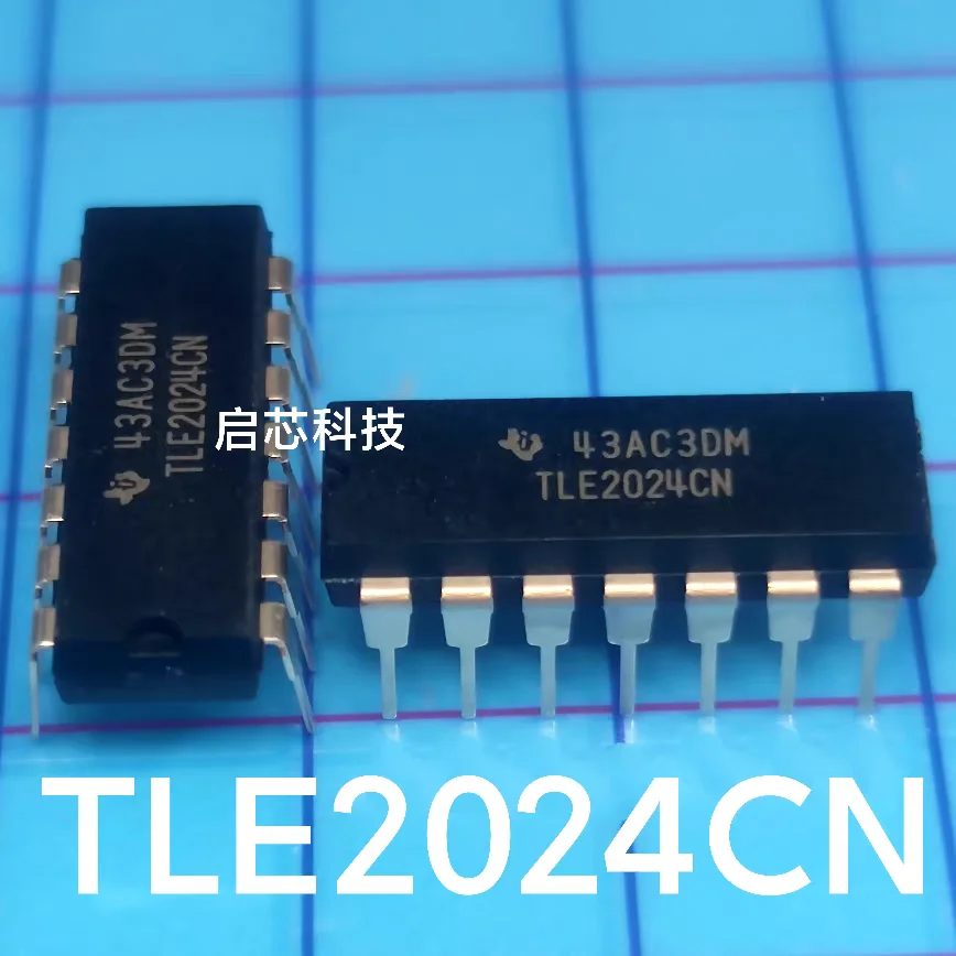 TLE2024CN TLE2024 Brand-New, Factory-Sealed 4-Channel Operational Amplifier in PDIP-14 Package