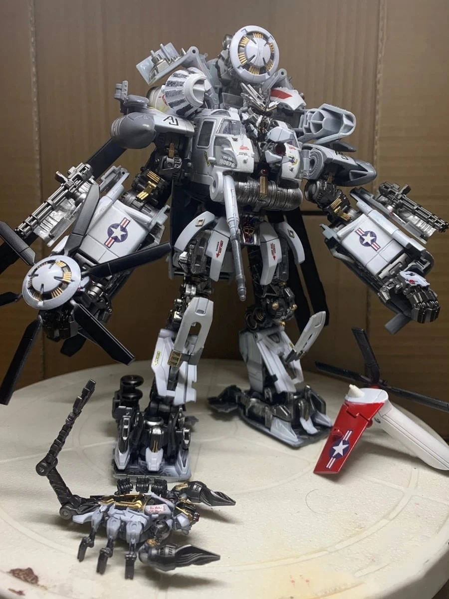 WJ Transformation Vertigo Helicopter Blackout DIY Hand Painted Repaint M05 Oversized KO SS08 Hide Shadow B SET Action Figure