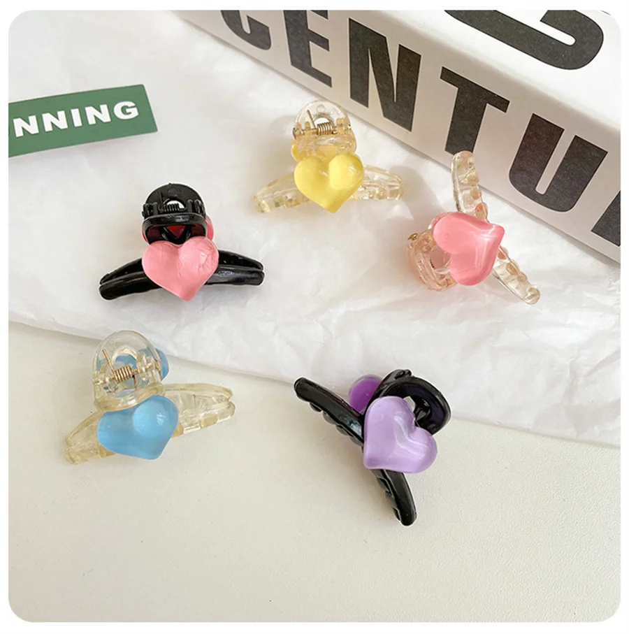 New Korean Sweet Love Hairpin Girl's Small Size Temperament Simple Bang Clip Side Clip Fashion Women's Headwear Hair Jewelry