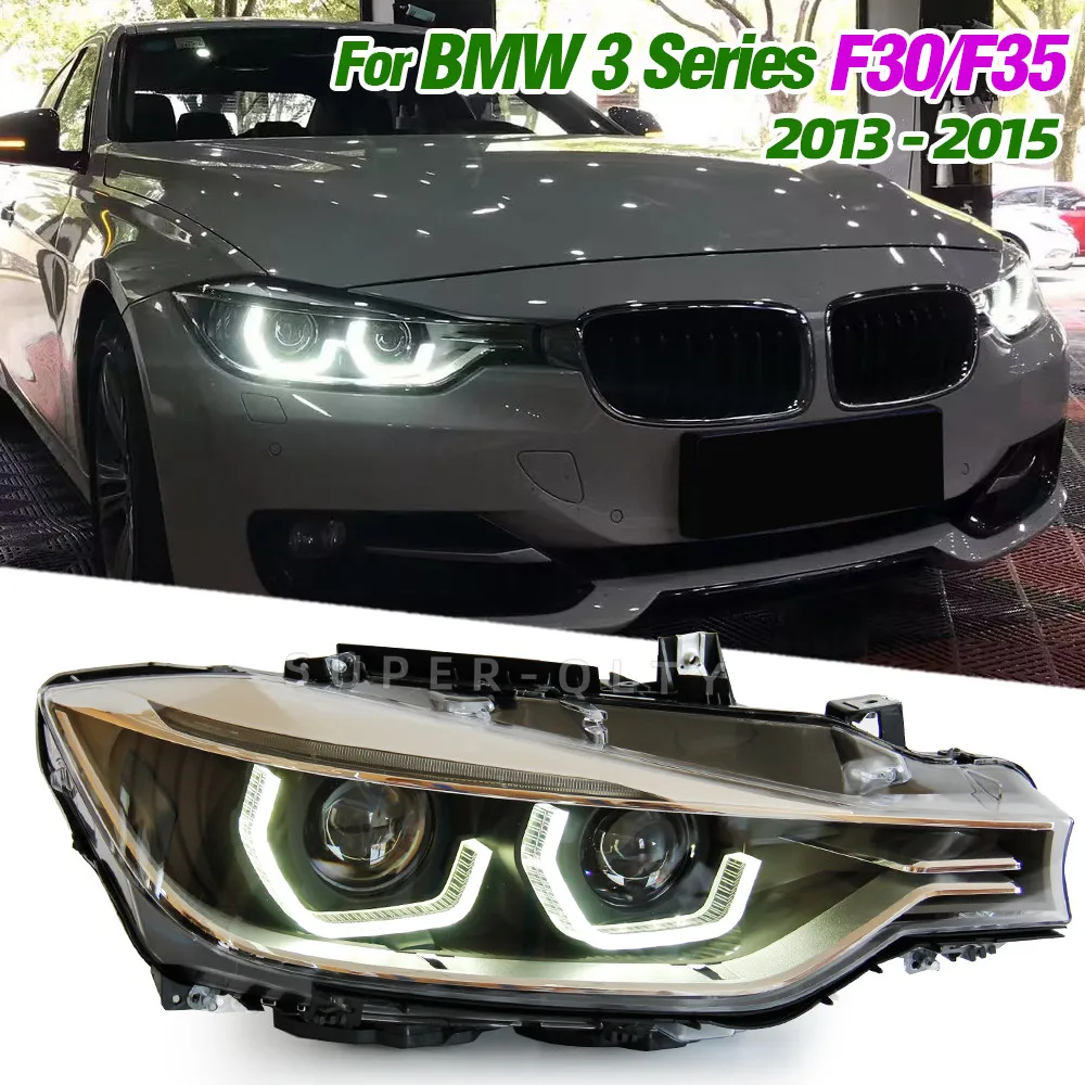 

Headlights for BMW F30 F35 2013-2015 LED DRL Angel Eye Head Lamp 320i 325i DRL Turn Signal High Beam