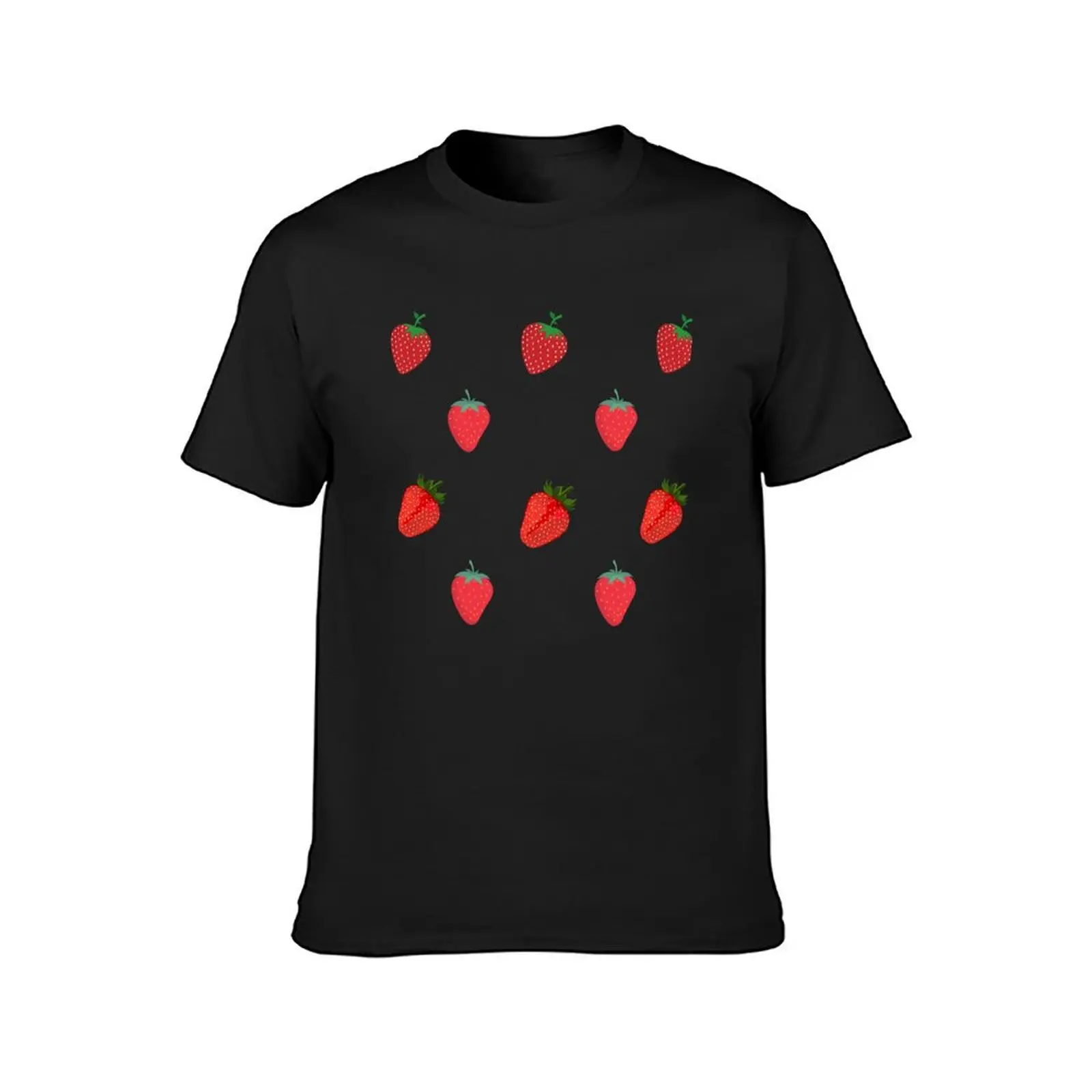 Red Strawberries Collage, Juicy Red Strawberries T-Shirt aesthetic clothes boys whites plain fitted t shirts for men