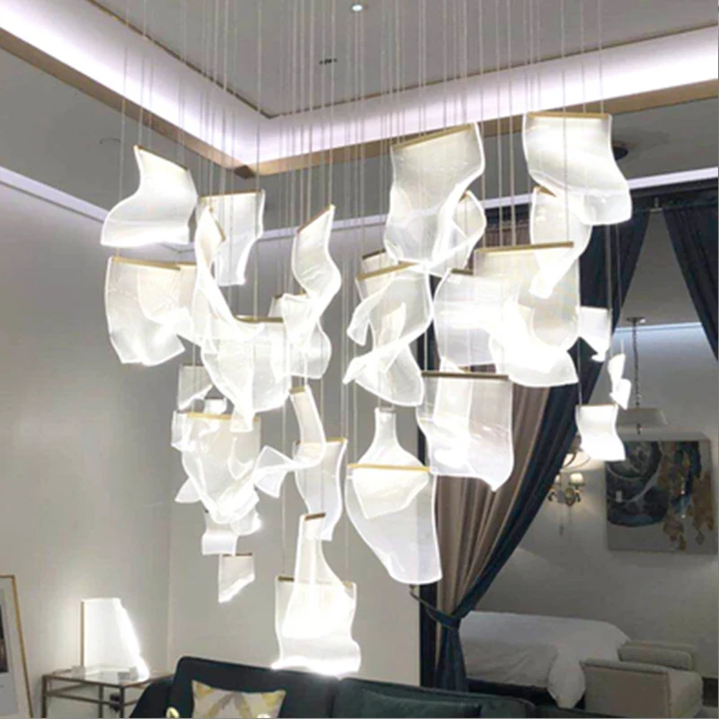 

Creative modern Diy industrial lighting hanging lamp dining room nordic pendant light acrylic Ac90-260v fixtures for kitchen