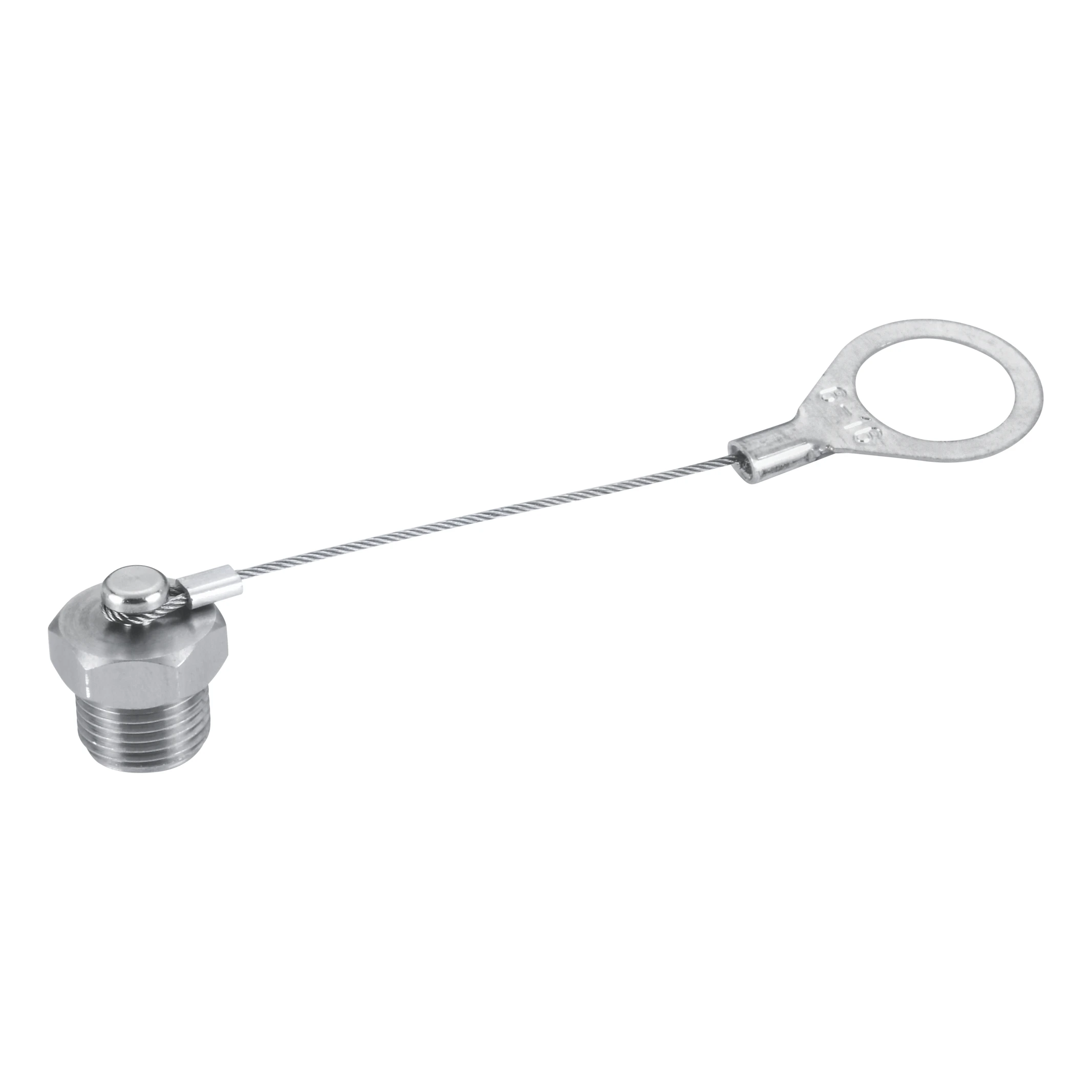 M12 Male Connector's Dust Cap SUS#316 with Strap for protection Cap
