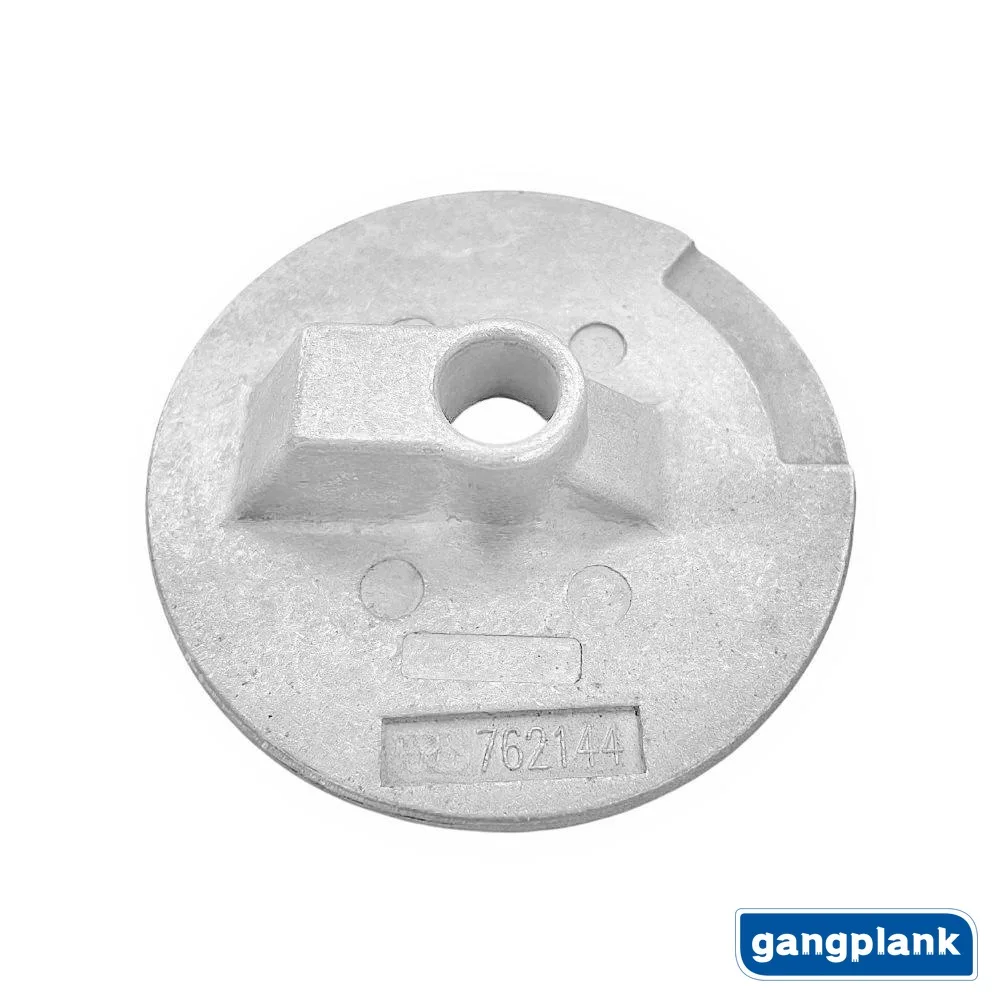 Outboard Flat Plate Decorative Sheet Anti-corrosion Anode Without Thread 762144 for Mercury ALPHA ONE GEN Zinc Aluminum Alloy