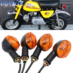 1Pcs Front & Rear Chopper Turn Signal Light Cafe Racer Indicator Blinker Tail Flasher Lamp For Honda Dax ST CT Z50 50 70 125cc