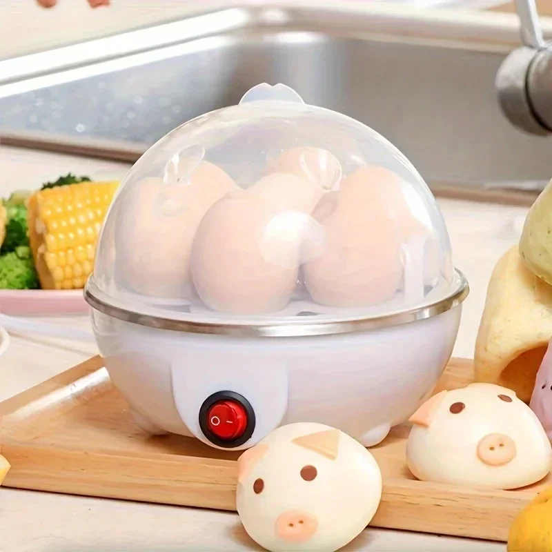 

Multifunctional Electric Egg Boiler Monolayer Layer Egg Cooker Mini Steamer Kitchen Cook Breakfast Machine Breakfast Artifact