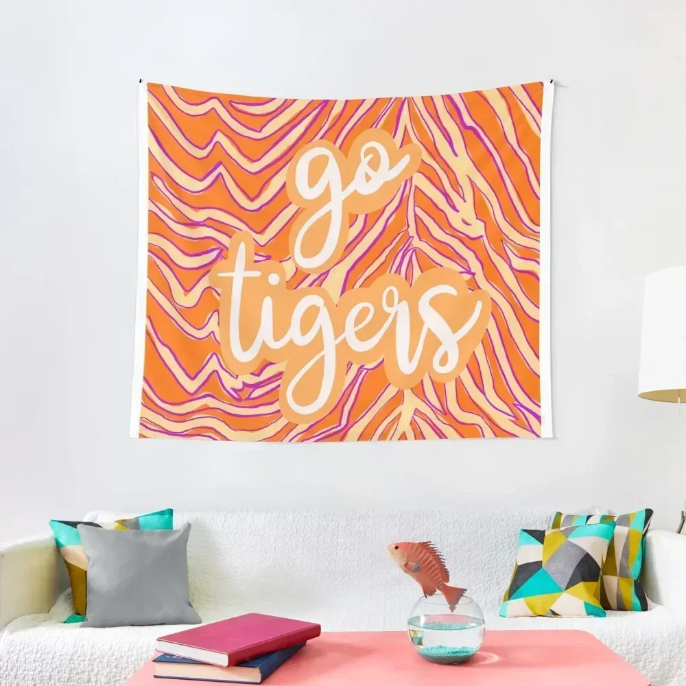 

Go Tigers!!! Tapestry Bedroom Decorations Room Aesthetic Decor Tapestry