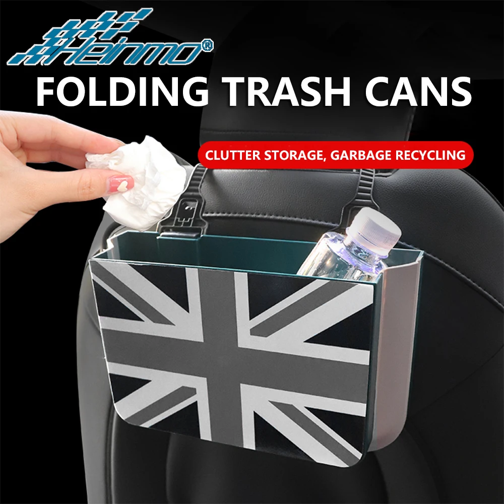 For Mini Cooper Interior Trash Can Garbage F54 F55 F56 F60 R55 R56 R60 Clubman Countryman Car Accessories Seat Back Dustbin