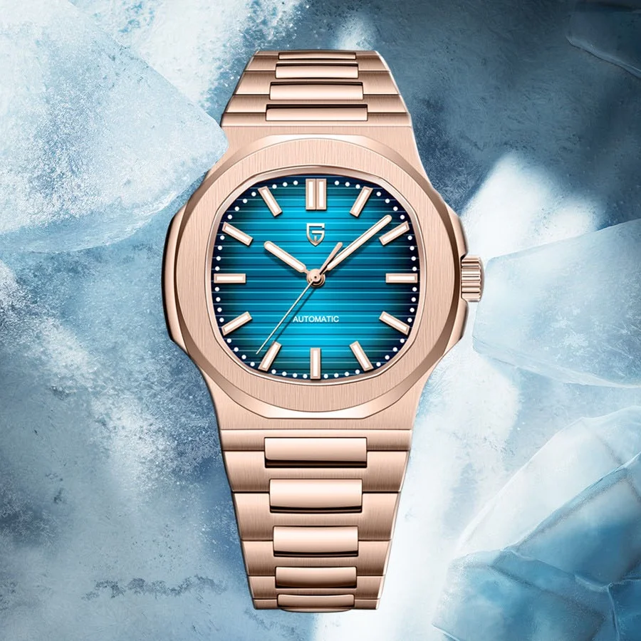 

PAGANI DESIGN розовое золото спортивные элегантные роскошные мужские часы ST16 Movt механические светящиеся часы с сапфировым стеклом 316L полностью стальные мужские часы