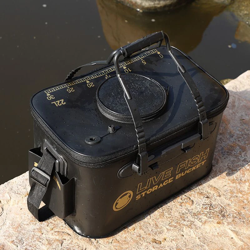 

Складное рыболовное ведро-12 л/22 рыболовное ведро, многофункциональный портативный складной контейнер для живой рыбы, ведро для защиты рыбы EVA