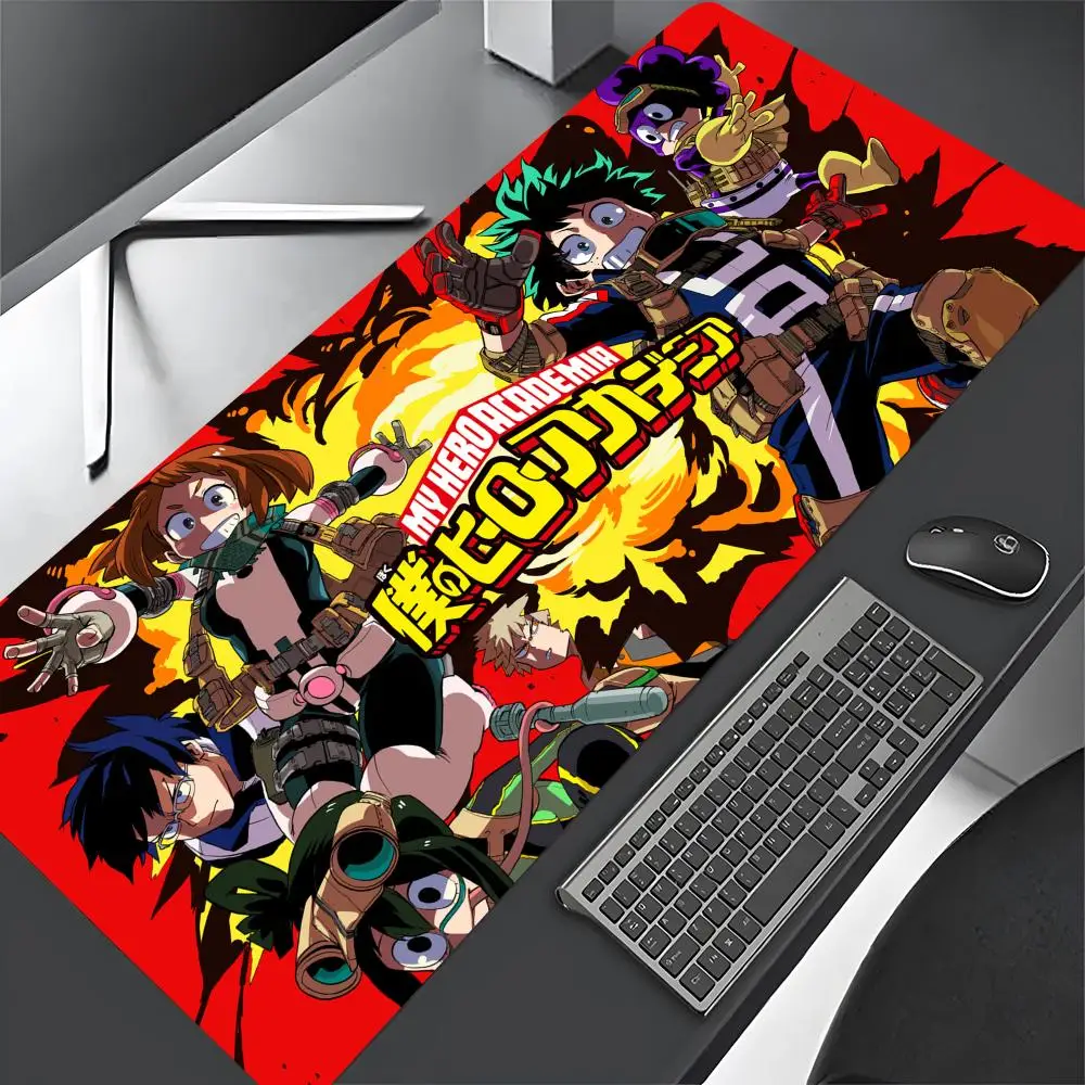 Imagem -06 - Grande Mouse Pad Abstrato para Jogos Mousemat para Gamer Tapete para pc Desk my Hero Academia Xxl Mais Recente 800x400 mm 2024