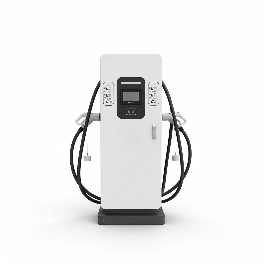 DC EV Charger 120kW EV Charging Station CCS2 GBT Dual Guns IP54 Waterproof LCD Screen Commercial Public Charger Station