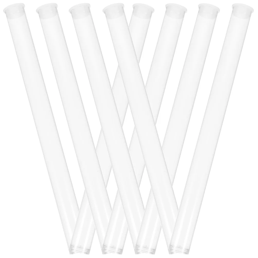 8 Pcs Plastic Incense Stick Package Tubes Container Acrylic Cone Canisters Empty Pvc