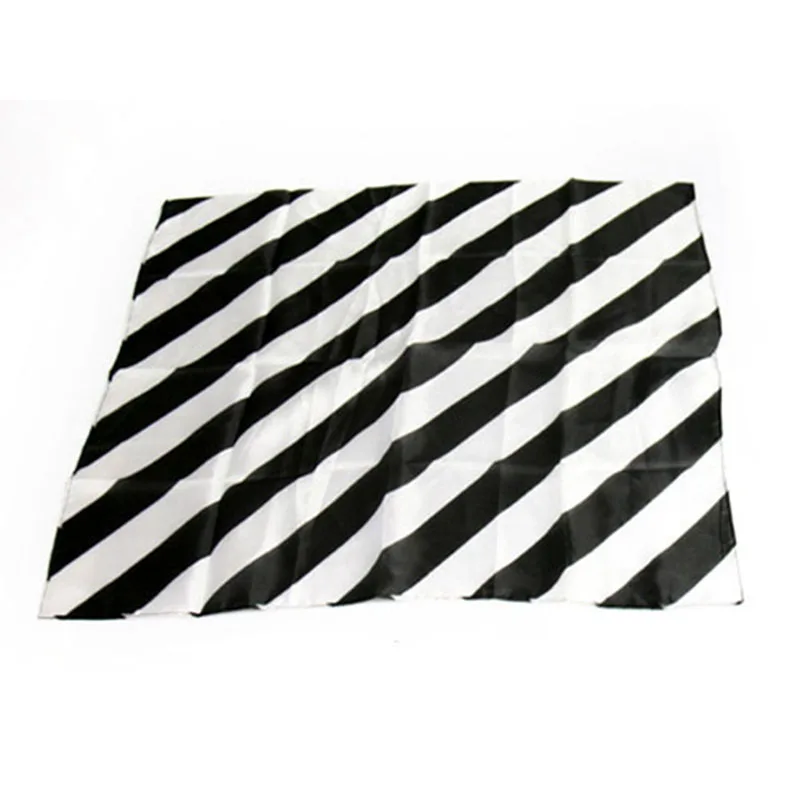 Zebra Silk (Black&white/Red&white) Magic Tricks 45x45cm Stripes Silk 100% Pure Silk Suit for Canes Magic Accessories Gimmicks