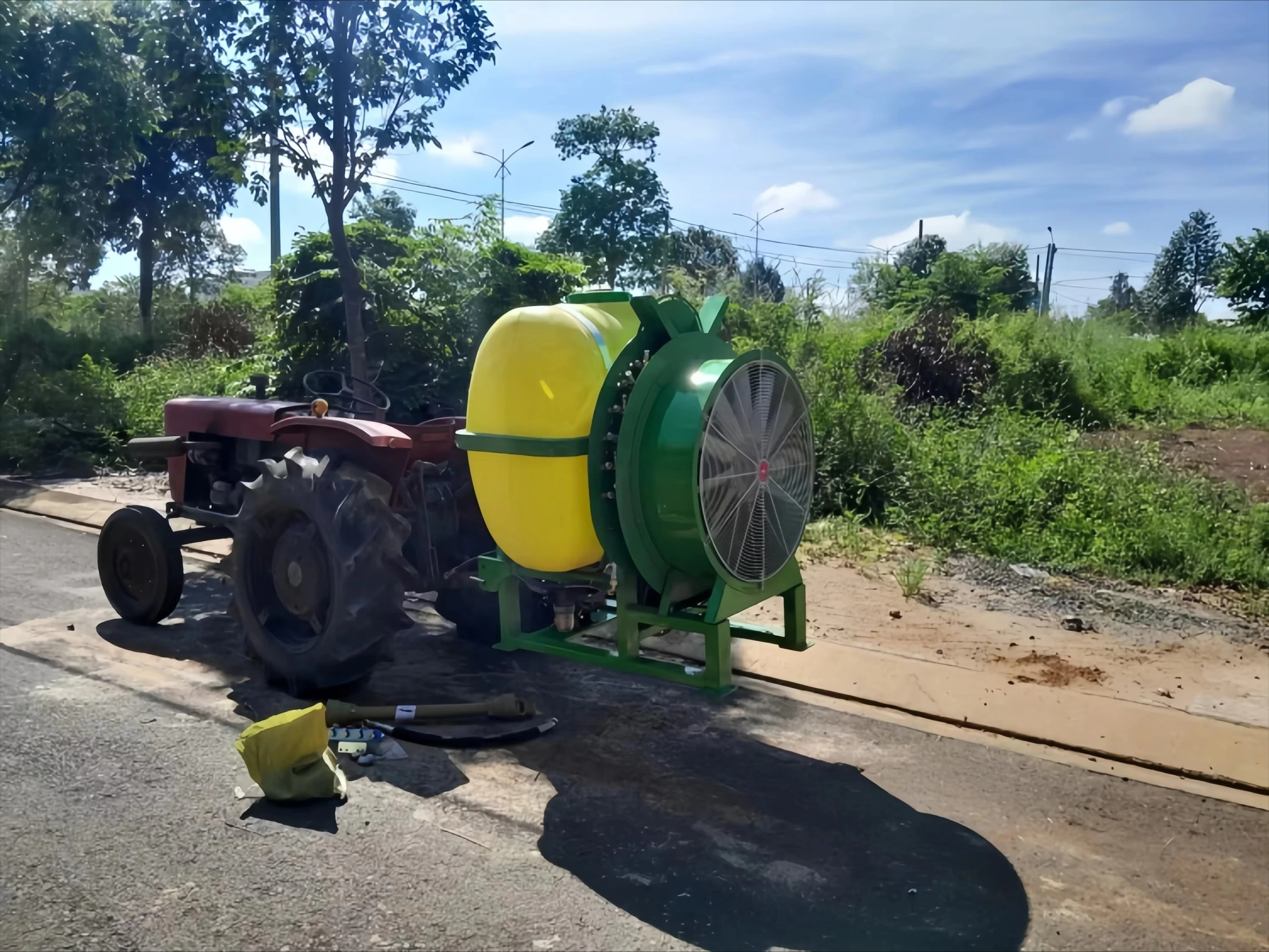 رائجة البيع معدات البخاخ المزرعة جرار 3 Ppoint Hitch Orchad Air Blast Sprayer Boom #5