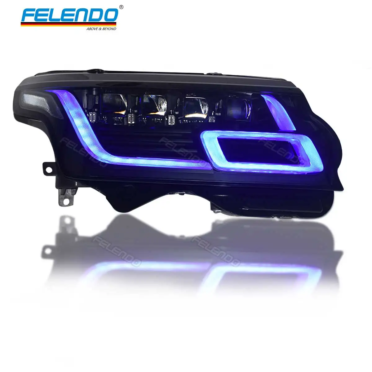 FELENDO 2022 Style Vogue L405 Upgrade Headlight Without Changing Bumper Body Modification Vogue 13-17 Plug&Play LED Headlight