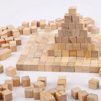 400 pieces/200 pieces/100 pieces/50 pieces of small wooden cubes 1X1cm (0.4X0.4 inch) wooden cubes-natural pine blocks-for DIY