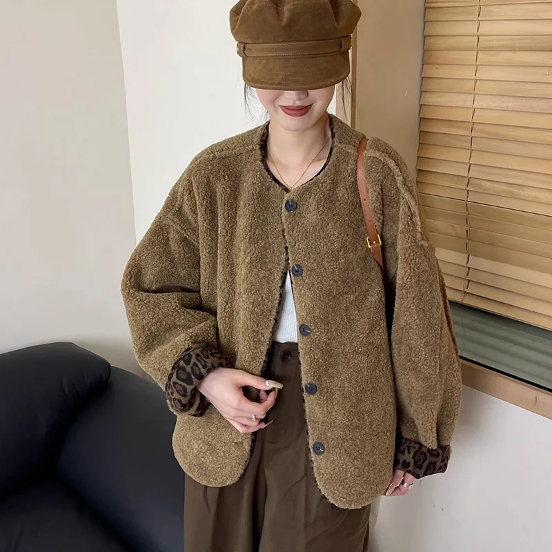 

Куртка из овечьей шерсти, женская тонкая куртка с капюшоном, длинная дуплексная куртка в стиле «летучая мышь», в стиле хип-хоп, в британском стиле-карго, с напуском, с индивидуальной художественной графической пряжкой