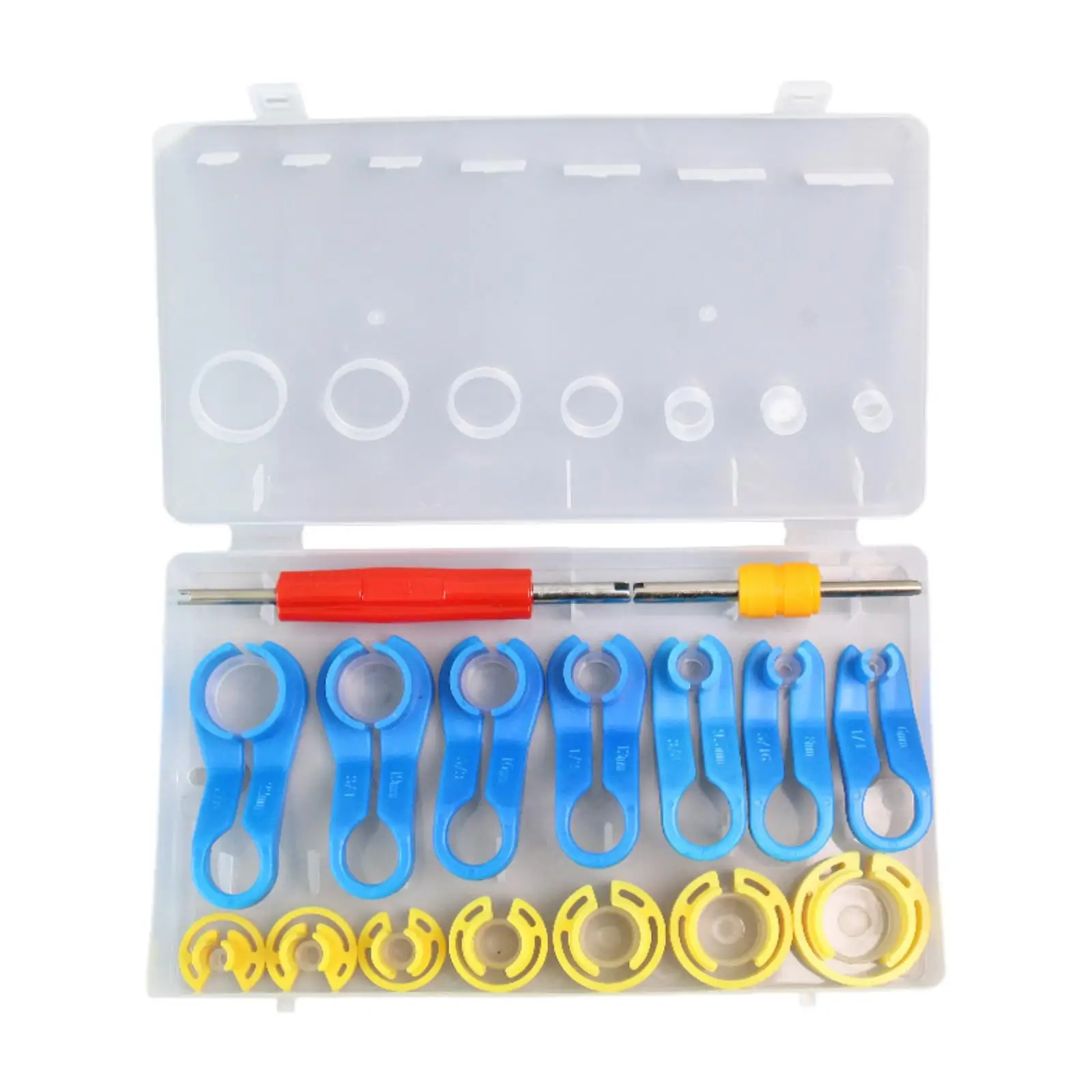 

16x зажимов для разъединения топливопровода для автомобилей 1/4 дюйма, 5/16 дюйма, 3/8 дюйма, 1/2 дюйма,